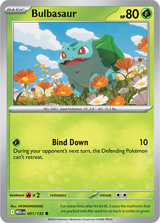 Bulbasaur - 001/132 ME01 Mega Evolution - Reverse Holo