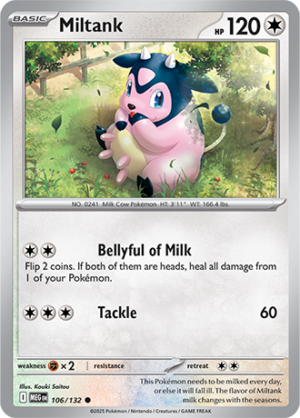 Miltank - 106/132 ME01 Mega Evolution - Reverse Holo