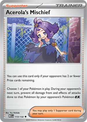 Acerola's Mischief - 113/132 ME01 Mega Evolution - Revese Holo