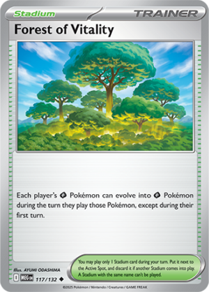 Forest of Vitality - 117/132 ME01 Mega Evolution - Revese Holo