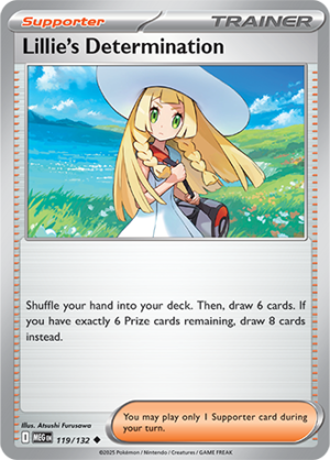 Lillie's Determination - 119/132 ME01 Mega Evolution - Revese Holo