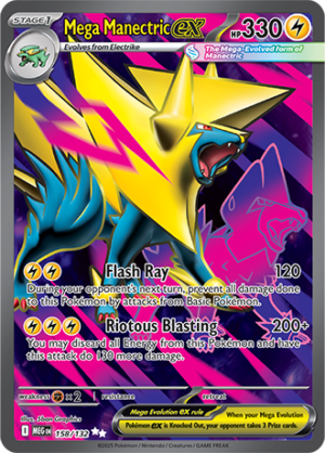 Mega Manectric ex - 158/132 ME01 Mega Evolution