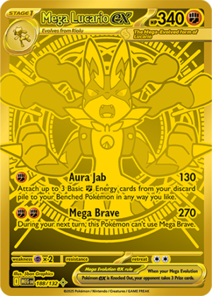 Mega Lucario ex - 188/132 ME01 Mega Evolution