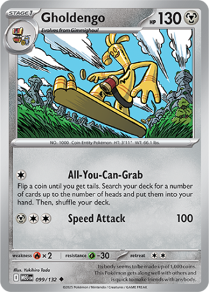 Gholdengo - 099/132 ME01 Mega Evolution - Reverse Holo