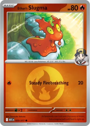 Ethan's Slugma (Energy Symbol Pattern) - ME02.5 Ascended Heroes (ASC) 023/217 Reverse Holo - EN