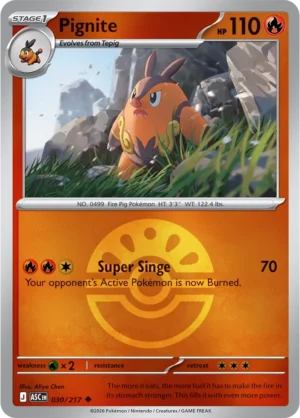 Pignite (Friend Ball) - ME02.5 Ascended Heroes (ASC) 030/217 Reverse Holo - EN