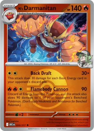 N's Darmanitan (Poke Ball) - ME02.5 Ascended Heroes (ASC) 033/217 Reverse Holo - EN