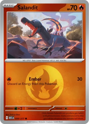 Salandit (Energy Symbol Pattern) - ME02.5 Ascended Heroes (ASC) 034/217 Reverse Holo - EN