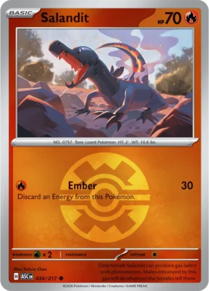 Salandit (Quick Ball) - ME02.5 Ascended Heroes (ASC) 034/217 Reverse Holo - EN