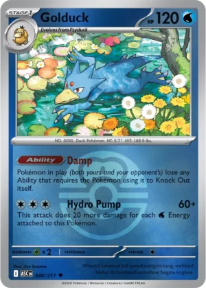 Golduck (Love Ball) - ME02.5 Ascended Heroes (ASC) 040/217 Reverse Holo - EN
