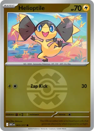 Helioptile (Quick Ball) - ME02.5 Ascended Heroes (ASC) 063/217 Reverse Holo - EN