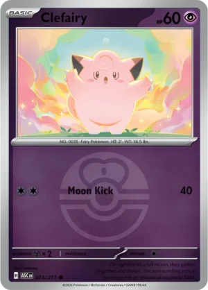 Clefairy (Love Ball) - ME02.5 Ascended Heroes (ASC) 074/217 Reverse Holo - EN