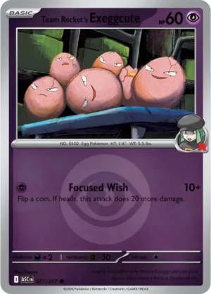 Team Rocket's Exeggcute (Energy Symbol Pattern) - ME02.5 Ascended Heroes (ASC) 077/217 Reverse Holo - EN