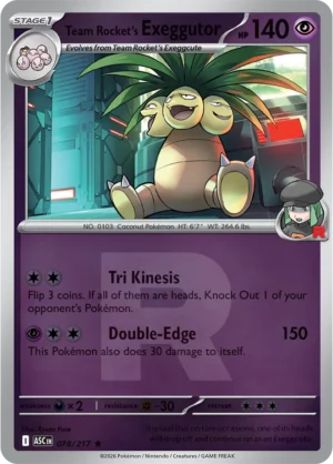 Team Rocket's Exeggutor (Team Rocket) - ME02.5 Ascended Heroes (ASC) 078/217 Reverse Holo - EN