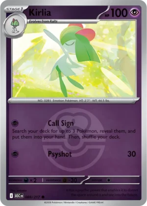 Kirlia (Love Ball) - ME02.5 Ascended Heroes (ASC) 088/217 Reverse Holo - EN