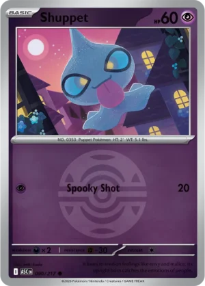 Shuppet (Dusk Ball) - ME02.5 Ascended Heroes (ASC) 090/217 Reverse Holo - EN