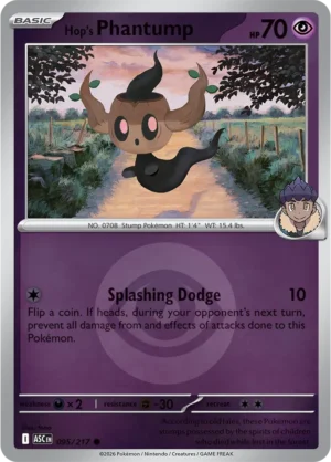 Hop's Phantump (Energy Symbol Pattern) - ME02.5 Ascended Heroes (ASC) 095/217 Reverse Holo - EN