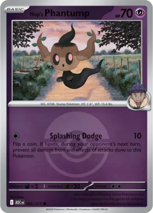 Hop's Phantump (Poke Ball) - ME02.5 Ascended Heroes (ASC) 095/217 Reverse Holo - EN