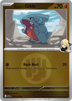 Cynthia's Gible (Energy Symbol Pattern) - ME02.5 Ascended Heroes (ASC) 109/217 Reverse Holo - EN