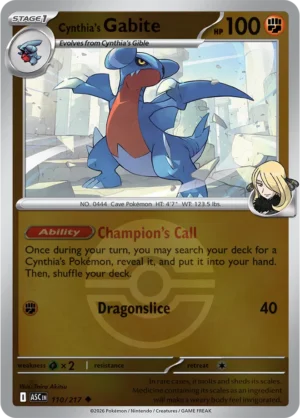 Cynthia's Gabite (Poke Ball) - ME02.5 Ascended Heroes (ASC) 110/217 Reverse Holo - EN