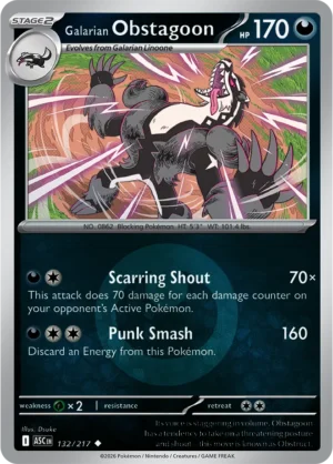 Galarian Obstagoon (Energy Symbol Pattern) - ME02.5 Ascended Heroes (ASC) 132/217 Reverse Holo - EN