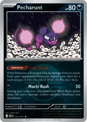 Pecharunt (Poke Ball) - ME02.5 Ascended Heroes (ASC) 143/217 Reverse Holo - EN