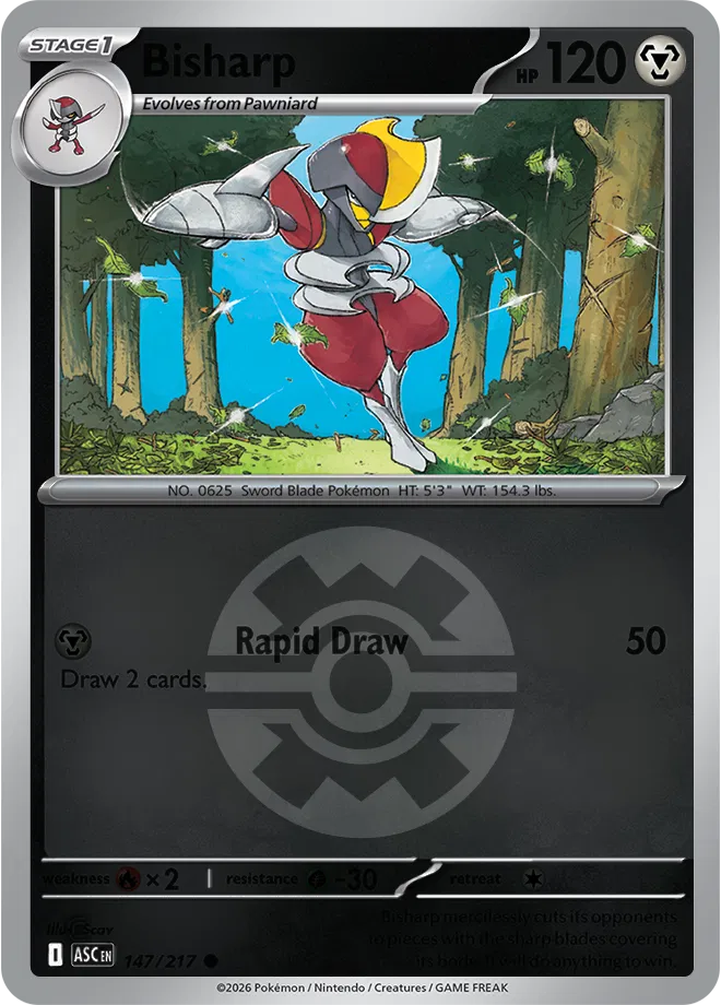 Bisharp (Quick Ball) - ME02.5 Ascended Heroes (ASC) 147/217 Reverse Holo - EN