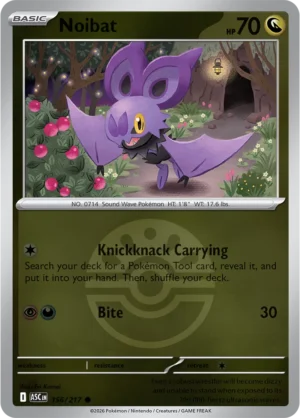 Noibat (Friend Ball) - ME02.5 Ascended Heroes (ASC) 156/217 Reverse Holo - EN