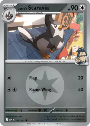 Larry's Staravia (Energy Symbol Pattern) - ME02.5 Ascended Heroes (ASC) 169/217 Reverse Holo - EN