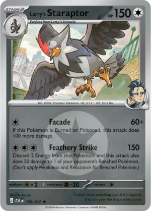 Larry's Staraptor (Energy Symbol Pattern) - ME02.5 Ascended Heroes (ASC) 170/217 Reverse Holo - EN