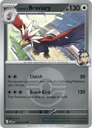 Larry's Braviary (Poke Ball) - ME02.5 Ascended Heroes (ASC) 174/217 Reverse Holo - EN