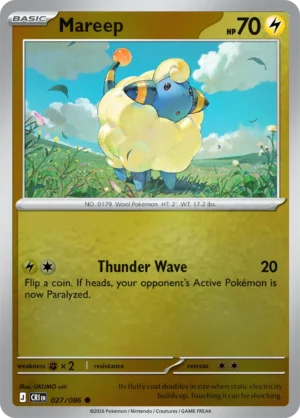 Mareep - ME04 Chaos Rising (CRI) 027/086 Reverse Holo
