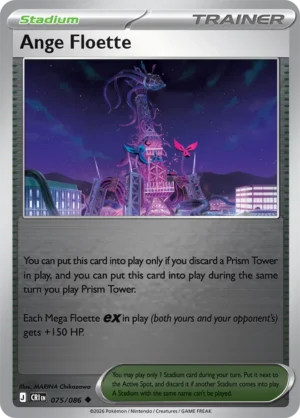 Ange Floette - ME04 Chaos Rising (CRI) 075/086 Reverse Holo
