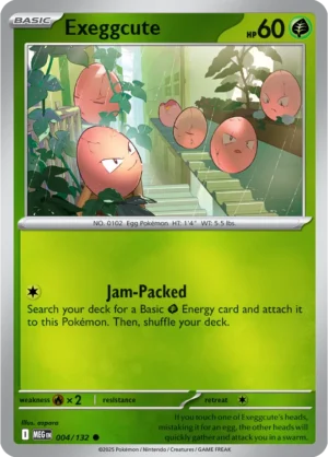 Exeggcute - 004/132 ME01 Mega Evolution Common Reverse Holo Pokemon TCG - EN