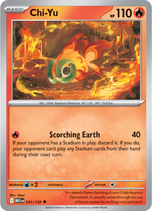 Chi-Yu - 031/132 ME01 Mega Evolution Uncommon Regular Pokemon TCG - EN