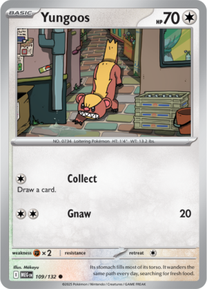 Yungoos - 109/132 ME01 Mega Evolution Common Regular Pokemon TCG - EN