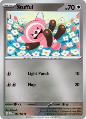 Stufful - 111/132 ME01 Mega Evolution Common Reverse Holo Pokemon TCG - EN