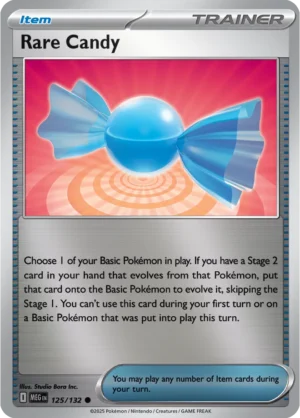 Rare Candy - 125/132 ME01 Mega Evolution Common Reverse Holo Pokemon TCG - EN