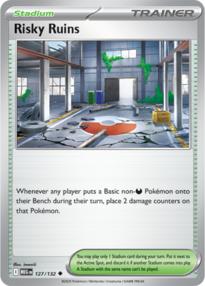 Risky Ruins - 127/132 ME01 Mega Evolution Uncommon Regular Pokemon TCG - EN