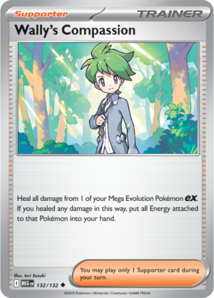 Wally's Compassion - 132/132 ME01 Mega Evolution Uncommon Regular Pokemon TCG - EN