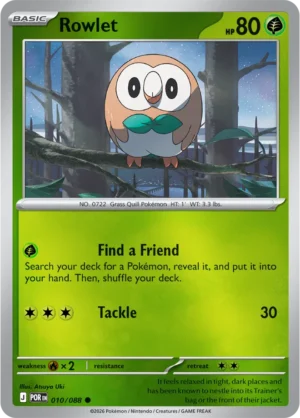 Rowlet - ME03 Perfect Order (POR) 010/088 Reverse Holo
