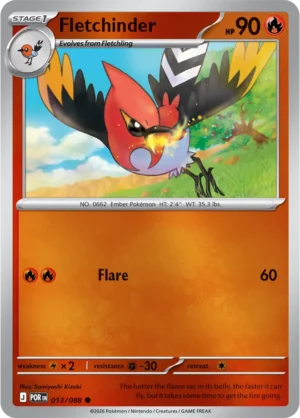 Fletchinder - ME03 Perfect Order (POR) 013/088 Reverse Holo