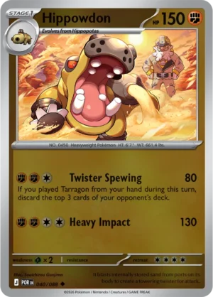 Hippowdon - ME03 Perfect Order (POR) 040/088 Reverse Holo