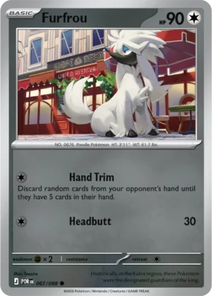 Furfrou - ME03 Perfect Order (POR) 067/088 Reverse Holo