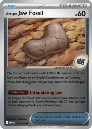 Antique Jaw Fossil - ME03 Perfect Order (POR) 068/088 Reverse Holo