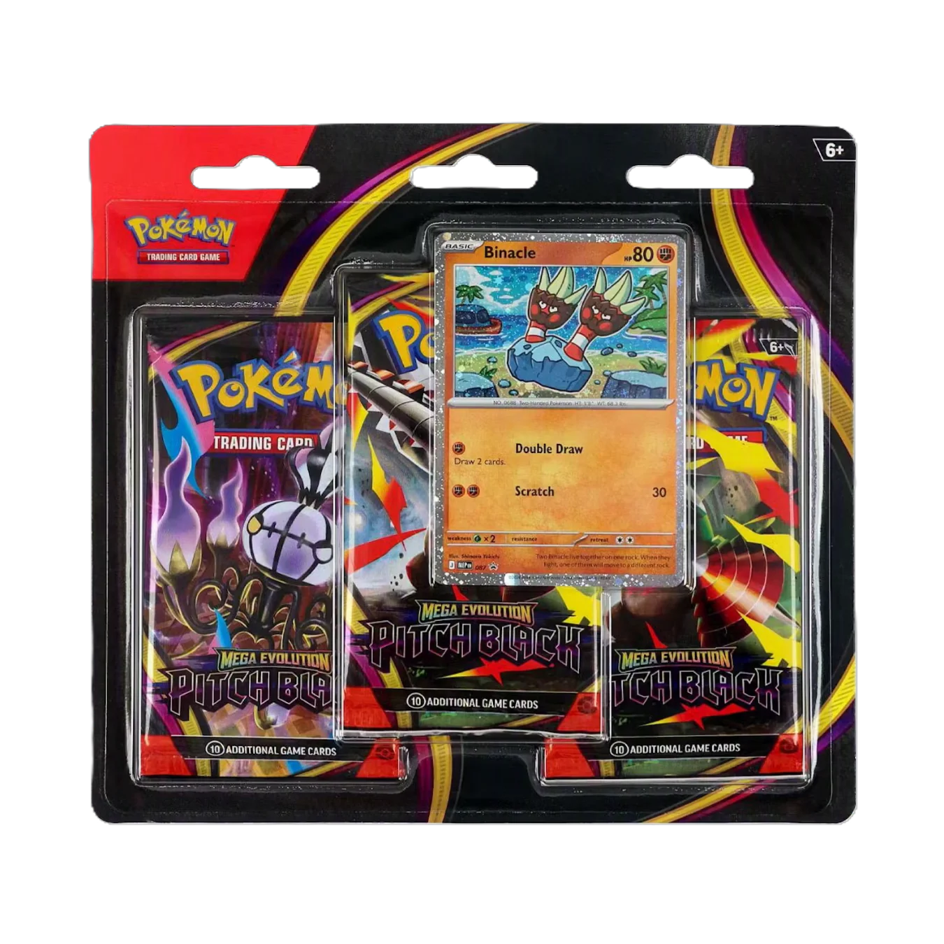 Pokémon Mega Evolution - Pitch Black 3 Pack Blister