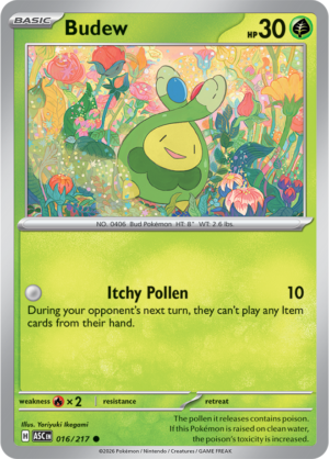 Pokémon TCG Budew – ASC 016 Common Regular – EN
