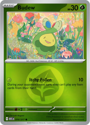 Pokémon TCG Budew – ASC 016 Common Energy Symbol Pattern – EN