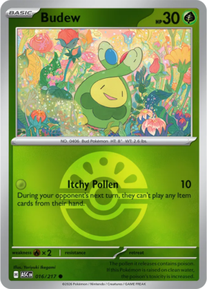 Pokémon TCG Budew – ASC 016 Common Friend Ball Pattern – EN