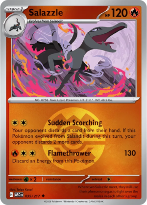 Pokémon TCG Salazzle – ASC 035 Uncommon Quick Ball Pattern – EN